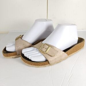Birkenstock Women's Madrid EU 38 US 7 Light Pink Birko-Flor Slide Sandals Shoes